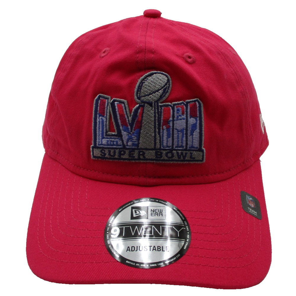Super Bowl LVI Hat Cap Strap Back One Size Mens Red NFL Football New Era NWT